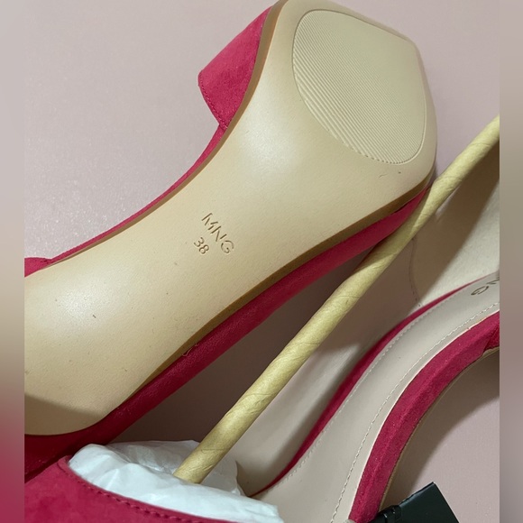 Mango Pointed Toe Heels PINK! NWT Size 38 - Picture 2 of 4